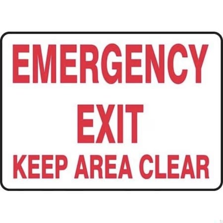 Accuform Exit Sign, Dura-Plastic, 14 in W, 10 in H MEXT552XT